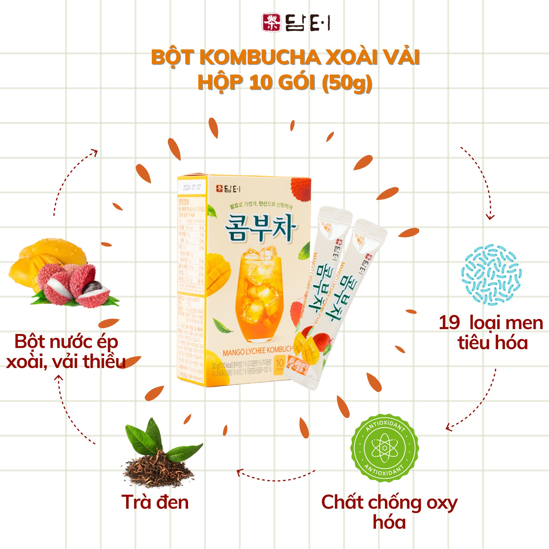 4. Trà kombucha - dáng khỏe đẹp da